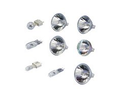 Various Microfilm Quartz Halogen Exposure Lamp Bulb Globe Types